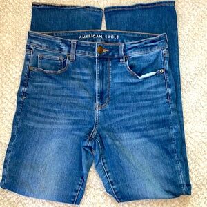American Eagle Outfitters Women’s Sz 12 High Rise Skinny Kick gently worn